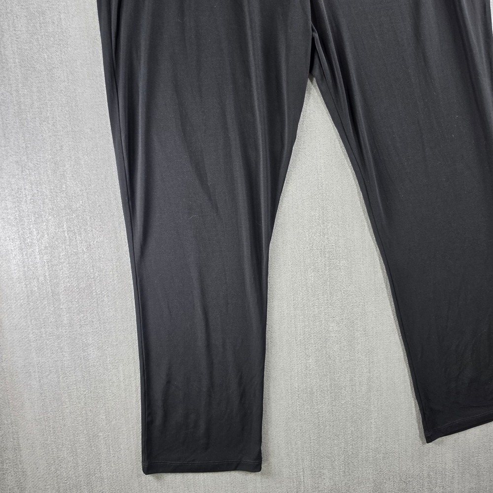 Slinky Brand Pants Womens 1X Black Elastic Waist Straight Leg Stretch 8143-D14 - Picture 12 of 16